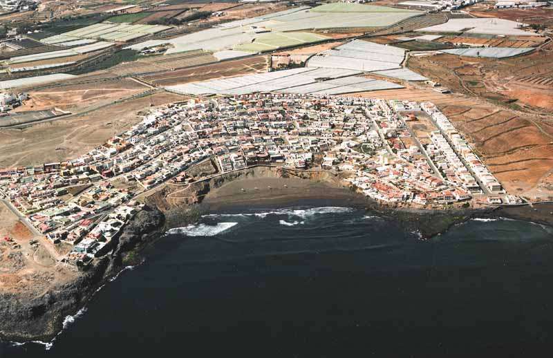 Vista aérea de Playa del Hombre (Foto TA)